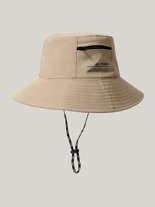 1 件户外可打包速干防水渔夫帽，带零钱袋，男女通用透气户外太阳帽，带口袋 - A - 查看 9