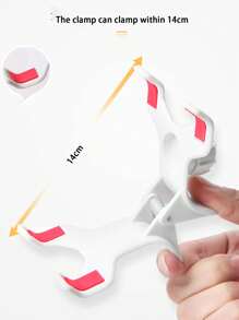 1pc Universal Slouchy Dual Clip Bedside Phone Stand Holder, Multi-Function Long Arm Phone Bracket