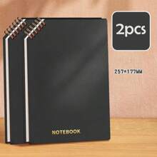 New Arrival Premium Loose-Leaf Notebook, Creative Flip-Over Thick Hardcover Minimalist Notebook, Student Note-Taking Practice Book, Office Meeting Notepad