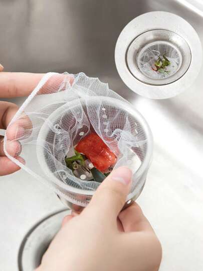 30/50/100件厨房水槽过滤器、洗碗池、一次性水槽地漏、家用防堵塞装置、蔬菜盆、网袋、厨房细网滤网套装、必备厨房用具和厨房配件、家庭厨师必备的厨房用具礼物、节省空间的厨房收纳盒、圣诞节厨房礼物创意