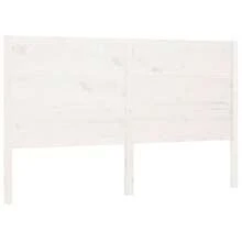 Tête de lit blanche 146x4x100 cm Bois de pin massif