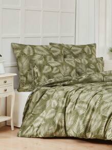 2/3pcs Single And Double Duvet Set Without Fitted Sheet | Comfortable & Elegant Bedding 200x220 160x220 - Green - View 5