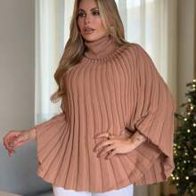 Poncho Knit Sofia Women's Fashion Autumn Winter - 米色 - 查看 1