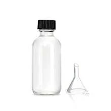 10 sztuk 2 Oz 60ml Mała przezroczysta szklana butelka z pokrywkami, puste pojemniki na napoje wielokrotnego użytku do soku, imbiru, olejków eterycznych, butelki na wodę do użytku na zewnątrz, do uprawiania sportu