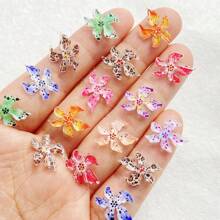 30/60 chiếc nhiều màu PV mềm mại điêu khắc nhựa pha lê băng hoa loa kèn trang trí móng tay, cho nghệ thuật làm móng, sổ lưu niệm, đồ trang sức tự làm và đồ thủ công Giáng sinh - màu sắc hỗn hợp - Xem 11