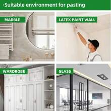 1 Rolle 10cm*100cm moderner einfacher Blumen Wandaufkleber Borte - Verschönert im Handumdrehen Ihre Dekorationen mit selbstklebender Sockelleisten Bordüre für TV-Hintergrund, Türrahmen & Taillenlinien, ideal als Geschenk für Geburtstag, Abschluss, Raumdekoration, Wanddekoration, Badezimmer, Schlafzimmer, Wohnzimmer, Haus Dekoration, Wandkunst, Tapeten, Wandaufkleber