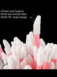 Eyelash Extension Kit Disposable Micro-Cleaning Swab Brush With Eyelash Brush Lip Brush Mascara Wand Applicator Eyelash Extension Kit Beauty Wand Kit Beauty & Personal Care150/300/450/600pcs