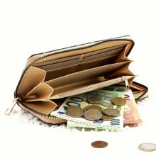 Poșetă ocazională Femei Portofel lung retro Suport card Portofel clasic pentru telefon Portofel mic de modă Portofel ușor Poșetă scurtă Organizator cu fantă pentru card Portofel Boho Portofel multifuncțional Poșetă mare Poșetă practică multistrat Portofel drăguț pentru doamnă/pentru femeie absolventă/pentru studenți Afaceri/navetă/muncă/birou Pentru carte de credit/carte de identitate/bani/numerar/carte de pașaport Moda vintage portabil Multifuncțional