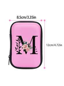 Pink EVA Material A-Z Letter Storage Bag, Travel Data Cable + USB Cable Storage Bag, Electronic Product Storage Box, Can Store Data Cables, Chargers, Earphones, Etc., Music Festival Earplug Storage Bag, Essential Travel Tech Accessories Storage Bag, Zipper Wallet-Style Storage Bag, Meeting Your Daily Storage Needs. Suitable For Travel, Work, School, Dorm Storage. - Multicolor - View 8