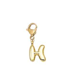 可爱泡泡字母可爱项链吊坠包吊坠-幸运吊坠、可爱嘻哈风格首字母、字母 A-Z、闪亮合金包和背包吊坠-生日和特殊场合的完美礼物、钥匙圈包背包吊坠汽车吊坠女士和女孩的礼物、钱包和手提包配件、情人节礼物、教师节礼物、母亲节礼物。