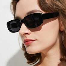 1 Pair Women Retro Small Square Frame Casual Minimalist Fashion Glasses, Suitable For Daily Commute