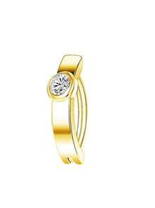 1pc Smooth Navel Piercing Jewelry, Rhinestone Zirconia Design, Hot Selling Belly Button Ring,