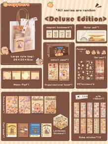 Capybara Themed Stationery Gift Set, High-Quality Writing Tools Combination Including Notebook, Bookmark And Accessories, Paper Material, Perfect Stationery Set, Gift For Graduate, Friend