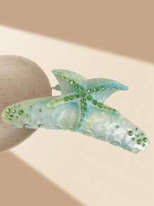 1 Stück Seestern Strass minimalistischer Mode Haarklammer, süßer Haarschmuck für Teenager - Verschiedenfarbig - Übersicht 5