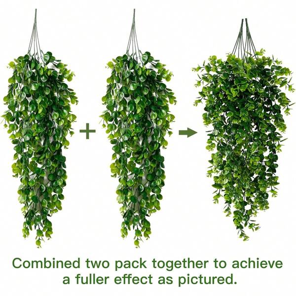 1PC/3PCS Plantas falsas - Folha de eucalipto, flores artificiais, casa, sala de jantar, sala de estar, decoração de jardim ao ar livre, a arte de inserir flores, adereços de fotografia, outono, primavera, vaso, parede de flores, coroa de flores, buquê de noiva, decoração de casamento, materiais para coroa de flores faça você mesmo, materiais para decoração de festa de aniversário, acessórios de decoração para casa, dia dos namorados