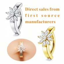 1pc Smooth Navel Piercing Jewelry, Rhinestone Zirconia Design, Hot Selling Belly Button Ring,