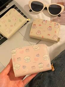 Cute Cartoon Large Capacity Card Holder Women Slim Compact Multi-Card Case Driver License Card Bag Coin Purse For Women Wallet Mini Wallet Purse Wallet Card Wallet - Multicolor - View 2