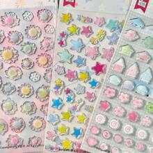 6 片环氧贴纸，3D 三叶草图案，适用于剪贴簿、手账、手机壳装饰、学校用品、返校 - 6PCS - 查看 7