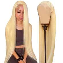 Uveous 200% Density 613 Lace Front Wig Human Hair 13x4 Blonde Lace Front Wigs 34Inch 200% Density 613 HD Lace Frontal Wig For Women 12A Brazilian Straight Human Hair Wig Glueless Wigs Pre Plucked With Baby Hair - S613 - Xem 1