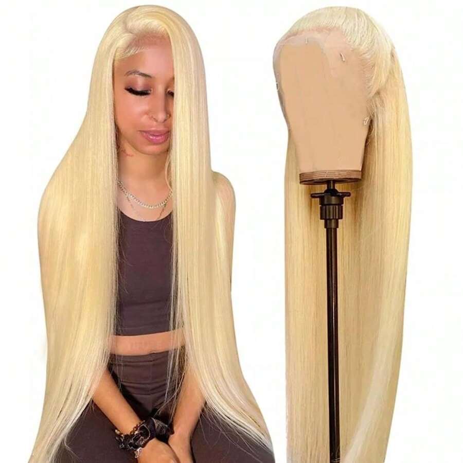 Uveous 200% Density 613 Lace Front Wig Human Hair 13x4 Blonde Lace Front Wigs 34Inch 200% Density 613 HD Lace Frontal Wig For Women 12A Brazilian Straight Human Hair Wig Glueless Wigs Pre Plucked With Baby Hair - S613 - Xem 1