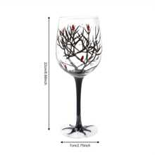 Seasons Tree Wine Glasses Hand Painted Wine Glass Fall Leaves Flower Seasons Colored Wine Glasses For Wine Cocktails Novelty Gift For Birthdays Weddings Valentine's Day