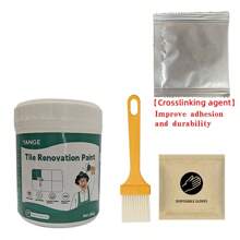 Peinture faible odeur pour baignoire et carrelage de salle de bain, kit de rénovation de baignoire et de carrelage blanc, kit de rénovation de baignoire semi-gloss pour cuisine, évier, fibre de verre