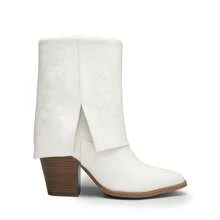 Women's  Mid Calf Boot Cowboy Boots - White - View 3