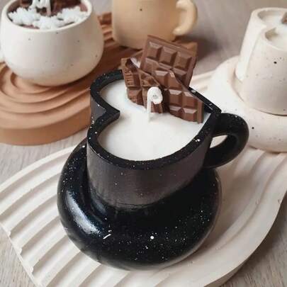 Molde de silicona con forma de corazón para manualidades DIY, como velas, macetas para plantas suculentas, tazas de té, decoración del hogar