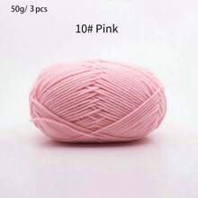 3PCS Handmade Knitted Yarn Blended Yarn DIY Craft Materials