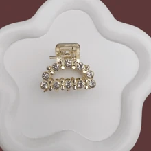 6 pezzi Fermagli per capelli da donna con perle finte e strass, fermagli a pinza, fermagli per capelli, fermagli a molla, accessori casual per capelli