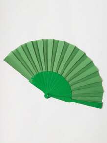 1pc Perfect Solid Color Folding Hand Fan - Fashionable Solid Color Folding Fan - Perfect Gift For Friends, Family And Classmates - Casual Style - Multicolor - View 13