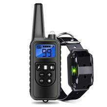 Dog Training Collar, Waterproof Dog Shock Collar With Remote Range 2600ft, 3 Training Modes, Beep, Shock, Vibration, Rechargeable Electric Shock Collar For Small Medium Large Dogs,The Remote Control And Collar Are Both Equipped With LED Lights, Which Can Control The Training Collars Of 1 Dog, 2 Dogs, And 3 Dogs