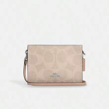 Coach Dames envelop tas schouder crossbody kleine vierkante tas nieuwe stijl oude bloem CAR12 SVPWH