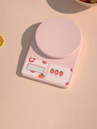 Exakt digital köksvåg, lämplig för matlagning och bakning - snygg färgdesign, lättläst display, AAA-batteridriven, perfekt för receptbelagd mat och hälsospårning, köksvåg