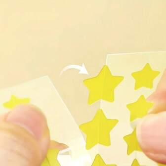 504 张彩色星星脸部贴纸，适合日常装饰、活动和派对