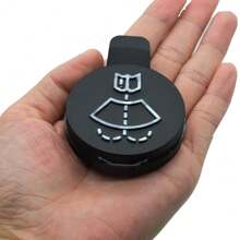 1 pieza Tapa de tanque de agua de vidrio a prueba de viento de PVC, apta para General Motors, Cadillac CTS, Chevrolet Camaro, Cruze, General Motors, Saab, con accesorios originales 13227300 para tapa de botella de lavado de autos