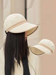 1pc Women's Fashionable Comfortable Lightweight Bucket Hat, Solid Color - Ideal Travel Companion, Suitable For Daily Sun Protection - Multicolor - View 1