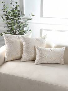 1 pieza Funda de cojín decorativa dorada, patrón geométrico jacquard, decoración de otoño, decoración de otoño, decoración de habitación