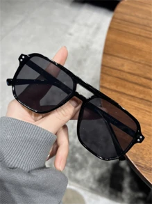 5pcs Pilot Style Men's Fashion High-End Eyeglasses Set, Outdoor Street Wear For Summer Beach Vacation,Outdoor,Travel - Multicolor - View 11