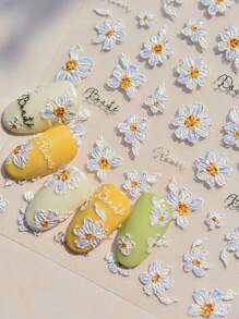 1PCS5D Zachte reliëf bedrukte nagelstickers Exquise Persimmon nagelaccessoires Zelfklevende nagelstickers DIY nagelkunst decoratie accessoires nagelgereedschap stickers