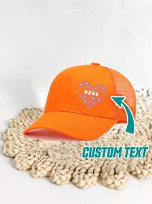 [Personalizado] 1 pieza Gorra de béisbol personalizable con foto, logotipo, texto, diseño de gorra de camionero unisex, adecuada para fiesta, vacaciones, aniversario