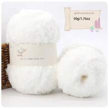 3 Stücke/Pack 50g/1,76oz Korallenfleece Garn Bälle für selbstgemachtes Stricken von Schals, Taschenmaterialien