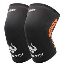 AOLIKES 1 Pair 7mm Neoprene Compression Knee Sleeves, Non-Slip Silicone Knee Support For Weightlifting, Squats, Fitness, Strength Training Gym Accessories Knee Support Sports Knee Pads Gym Knee Pads - Multicolor - View 13