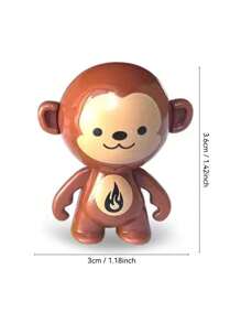 24 stuks Cartoon Monkey & Astronaut Roly-Poly-figuren, Mini Tumbler-speelgoed, bureau-ornamenten, geschenken