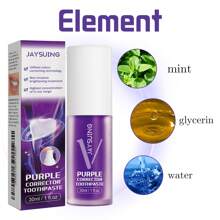 30ml Purple Whitening Toothpaste For Removing Stains And Yellowing Teeth,Eliminating Bad Breath,Personal Care Cleaning Toothpaste,Care For Gums,Travel Portable, Home Whitening, Deep Clean Formula For Fresh Breath
