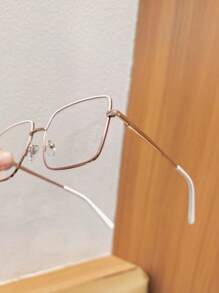 1st Dames Unisex Oversized Vierkante Half-Frame Bril Voor Zakelijk En Op Recept Transparante Brillen Accessoires Brillen Accessoires Voor Vrouwen