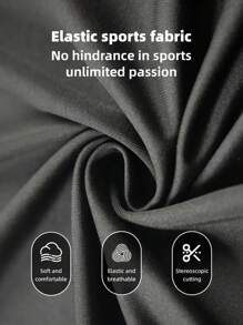 男士三角裤，带可拆卸提臀垫，长腿平角裤，透气柔软舒适，时尚性感，适合休闲运动外出，可作礼物，速干 - 黑色 - 查看 6