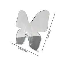 1 件北欧风格蝴蝶花卉玻璃花瓶，创意艺术相框花瓶，透明花架，卧室装饰高端客厅装饰 - 彩色 - 查看 12