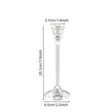 1pc/3pcs/12pcs European Style Acrylic Candle Holders, Dining Table Candle Cups, Wedding Decor, Candlelight Dinner, Fashionable Acrylic Candle Accessories
