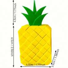 1 件像素菠萝减压玩具，多色塑料，适合办公室减压和节日礼物（圣诞节、新年、万圣节、圣帕特里克节），水果分解 - 彩色 - 查看 5
